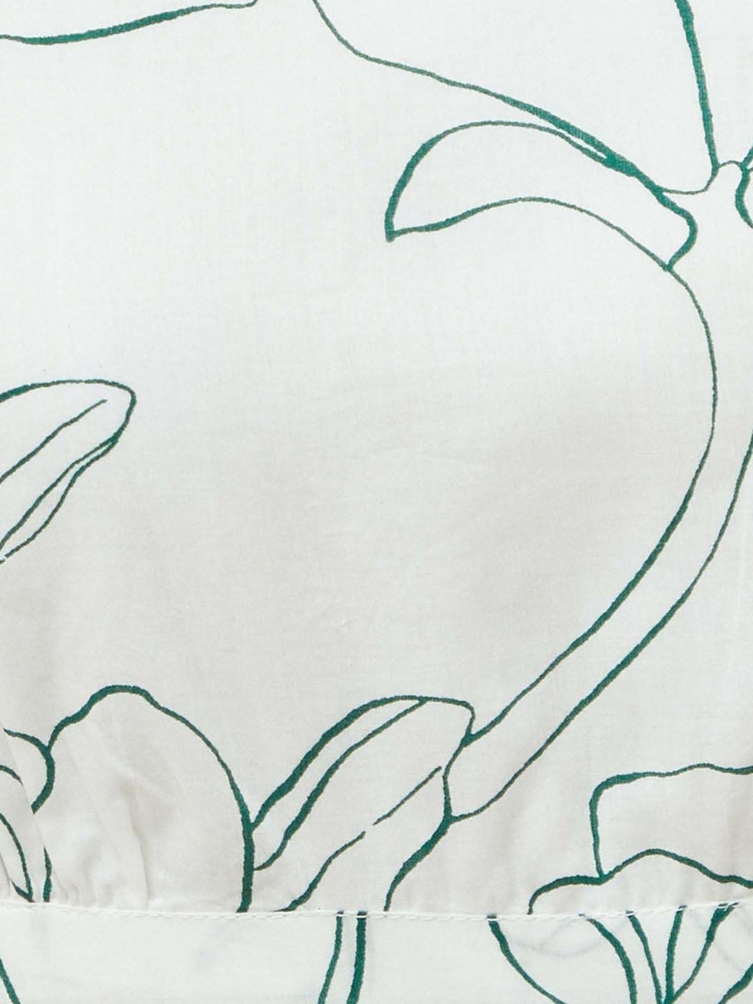 Colour Me by Melange White Cotton Printed Maxi Dress