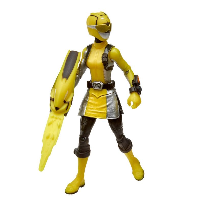 Power Rangers Beast Morphers Yellow Ranger and Morphin Jax Beastbot