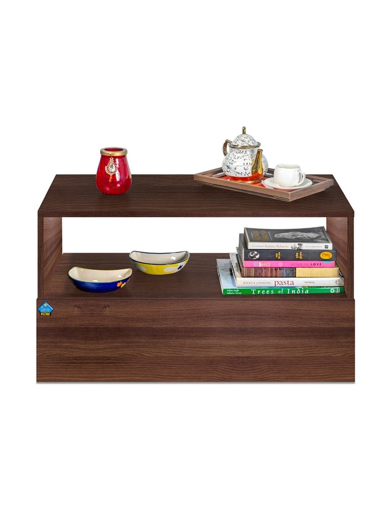 Delite Kom Blush Acacia Dark Engineered Wood Coffee Table