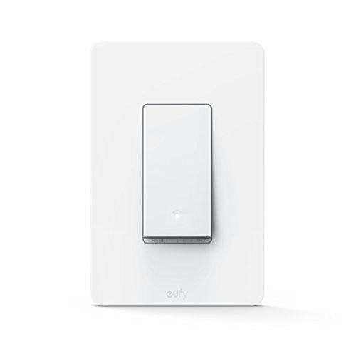 eufy WiFi Smart Light Switch By Anker, Amazon Alexa & Google Assistant Compatible, Single Pole, Requires Neutral Wire,100~120V AC, 15A