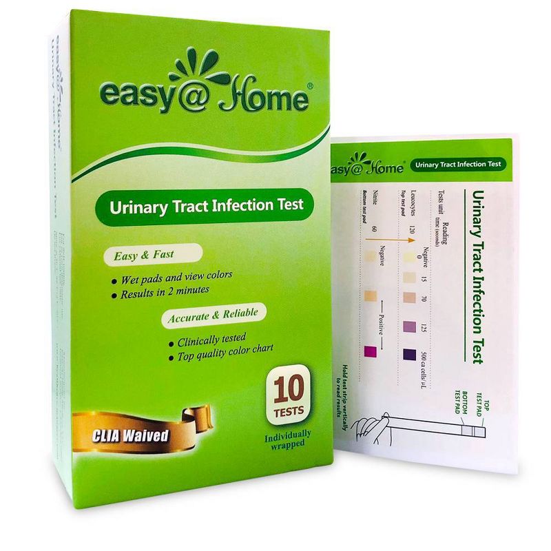 easy@Home Urinary Tract Infection Test Strips - 10ct