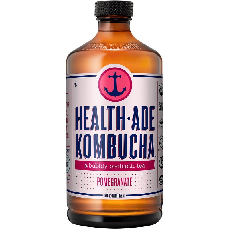 Health-Ade Organic Vegan Pomegranate Kombucha - 16 fl oz