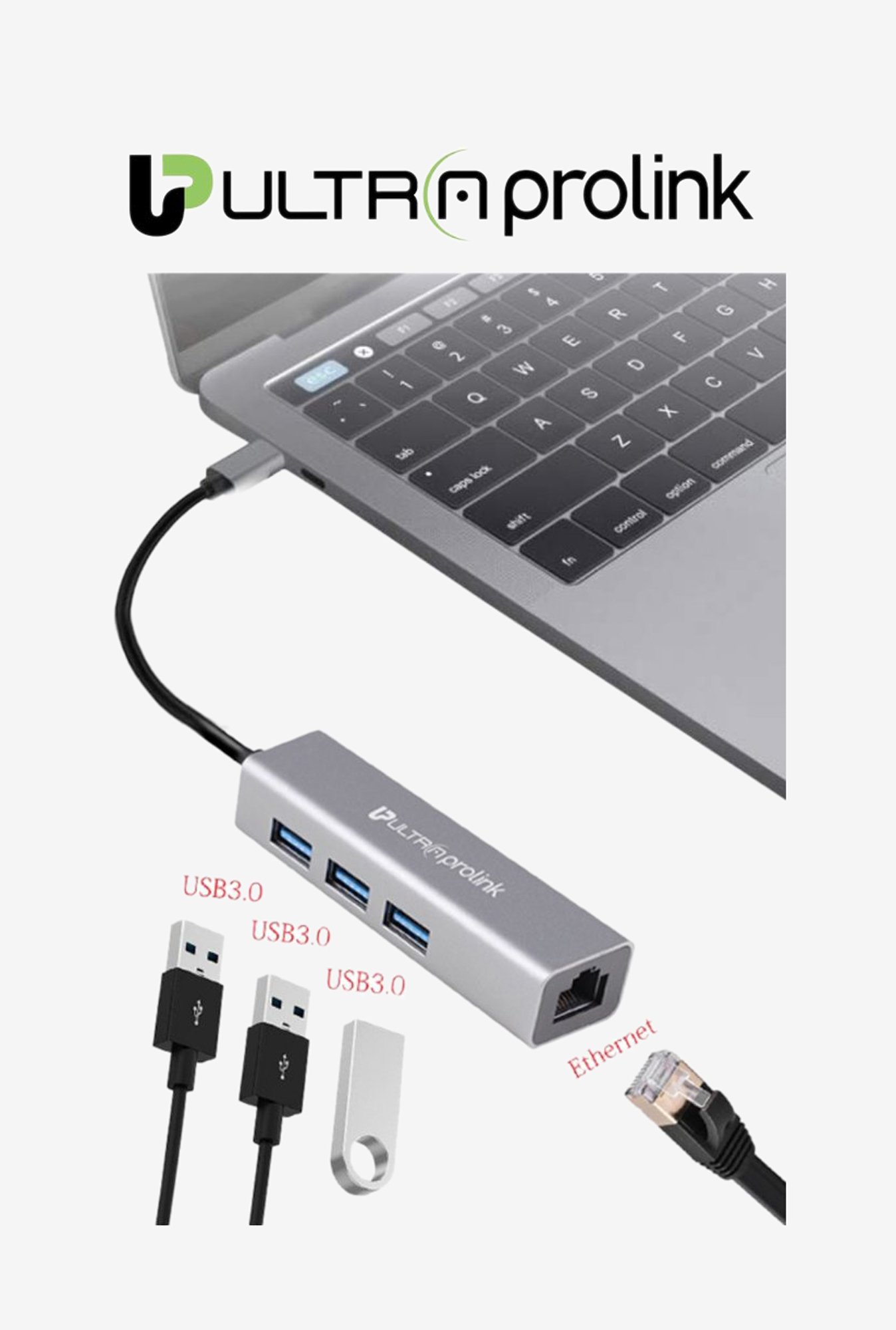 UltraProlink UM0095 Type C Gigahub (Grey)