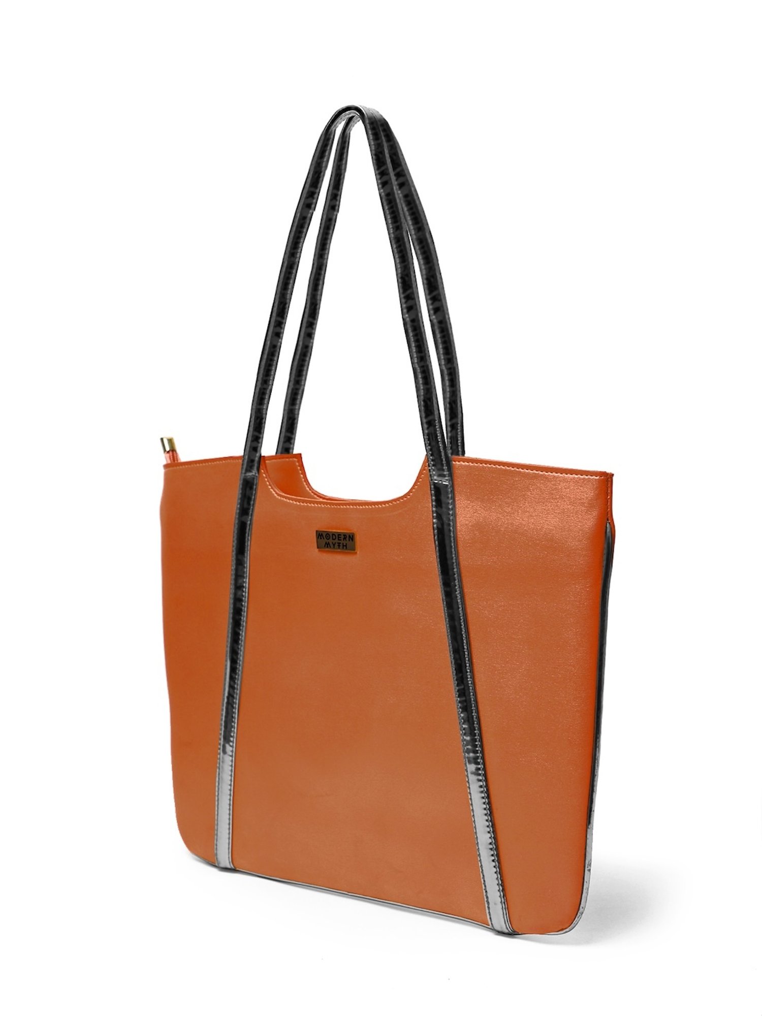 Modern Myth Trapeze Tan Large Tote Bag