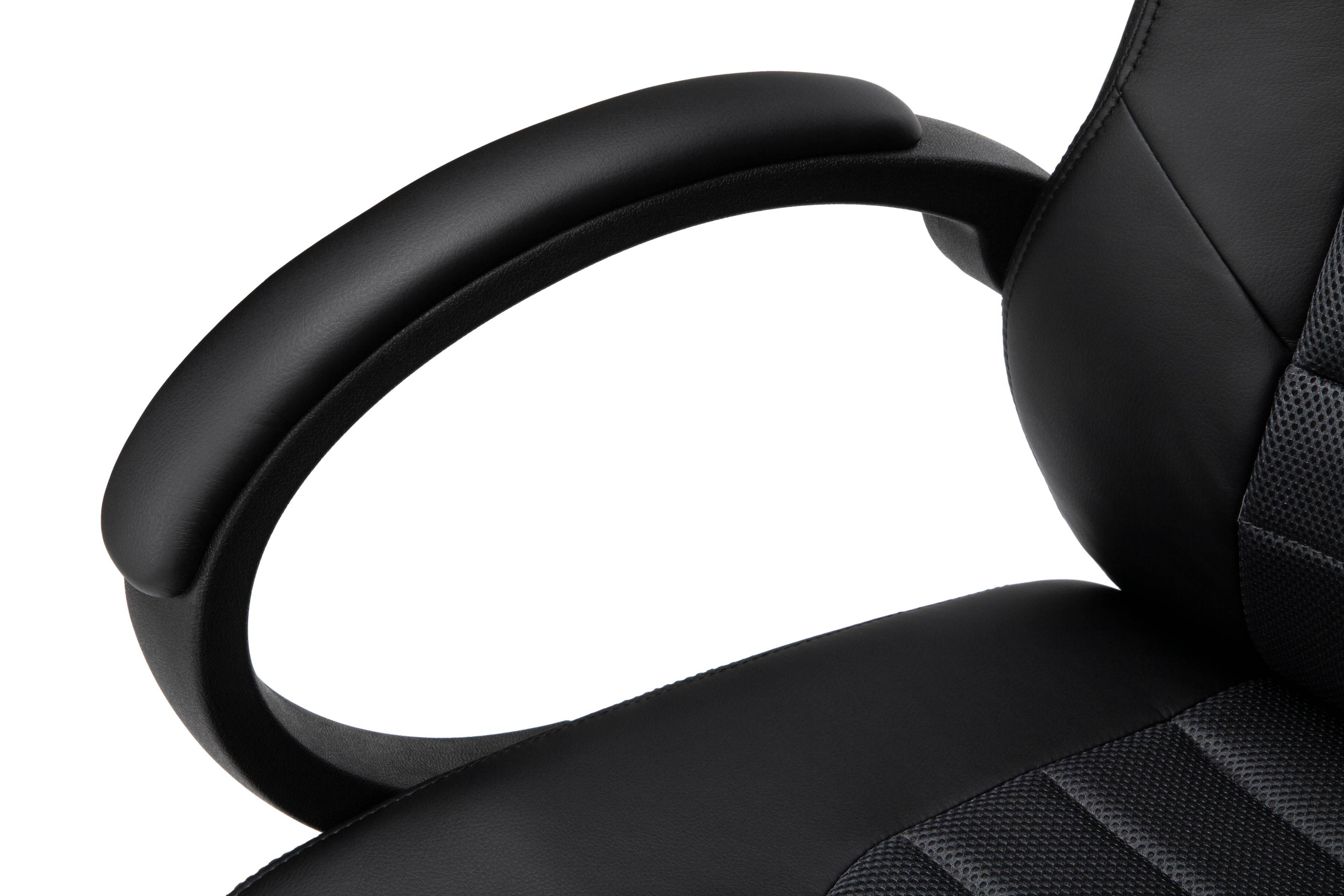 Essentials Collection High-Back Gaming Chair, Padded Loop Arms, in Gray (ESS-3083HB-GRY)