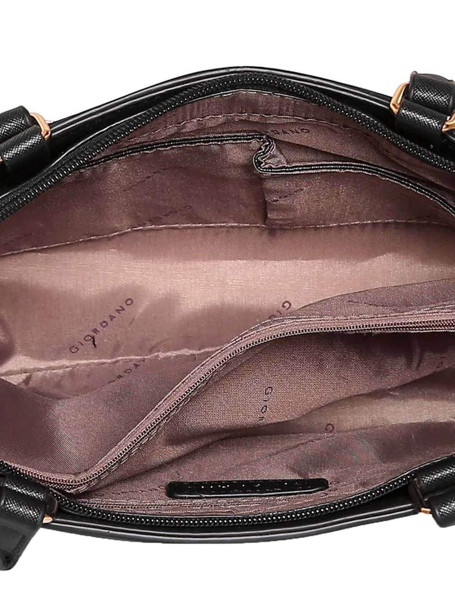 Giordano Interim Aw19 Pink & Black Textured Small Shoulder Handbag