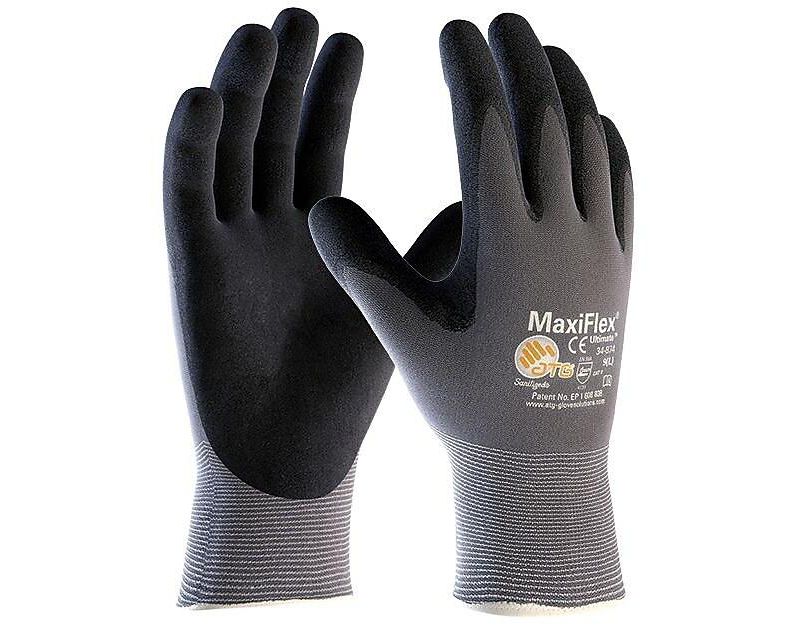 G-Tek Coated Work Gloves; MaxiFlex Ultimate 34-875/M