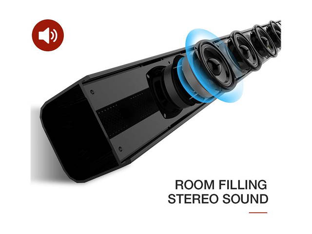 Sound Bar 2020 [Upgraded] , Meidong Sound Bars for TV 36 inch Wireless and Wired Bluetooth Soundbar Home Theater Surround Speakers with Optical Cable