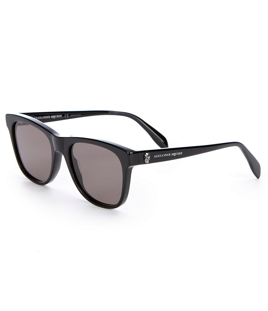 Alexander McQueen Black Square Acetate Sunglasses