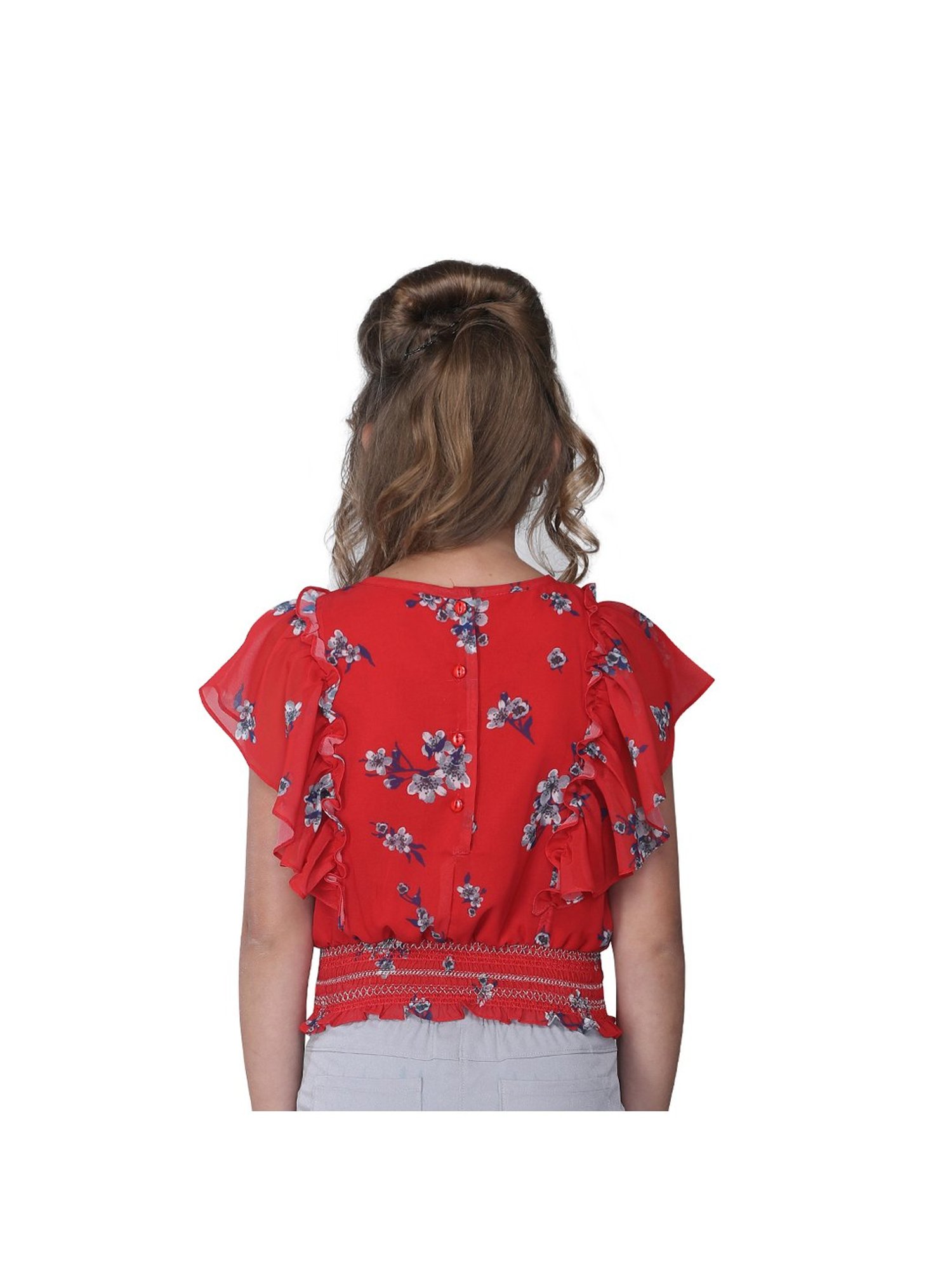 Tiny Girl Kids Pink Solid Top