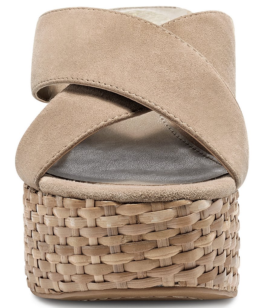 Vince Camuto Greathel Suede X-Band Wedge Sandals