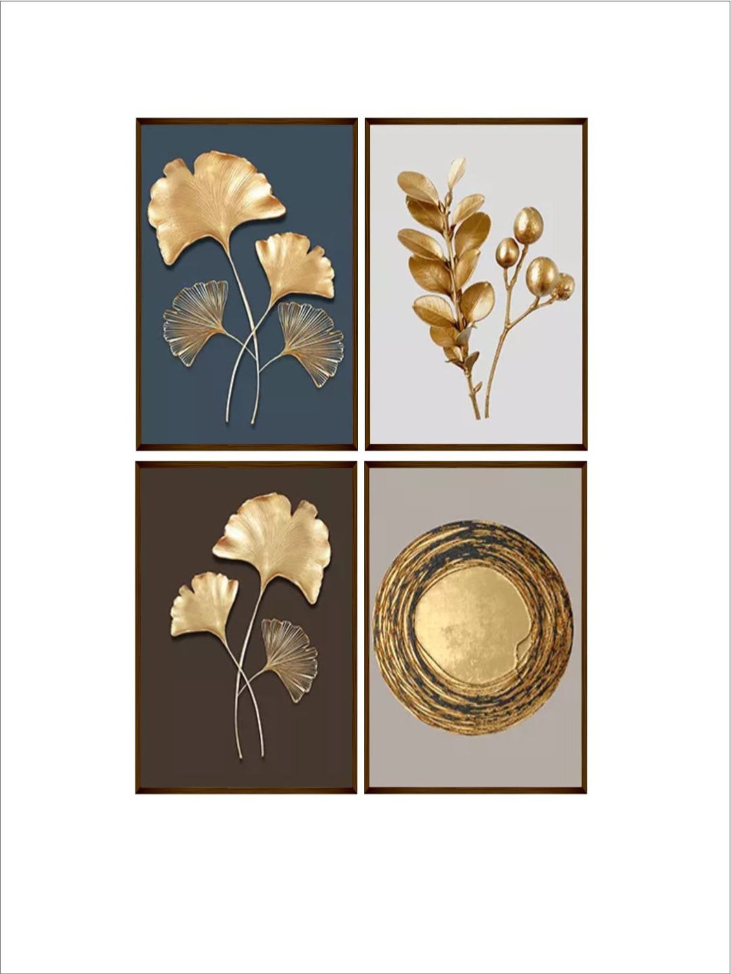 The Art House Abstract Multicolor Canvas Wall Painting - Set of 4