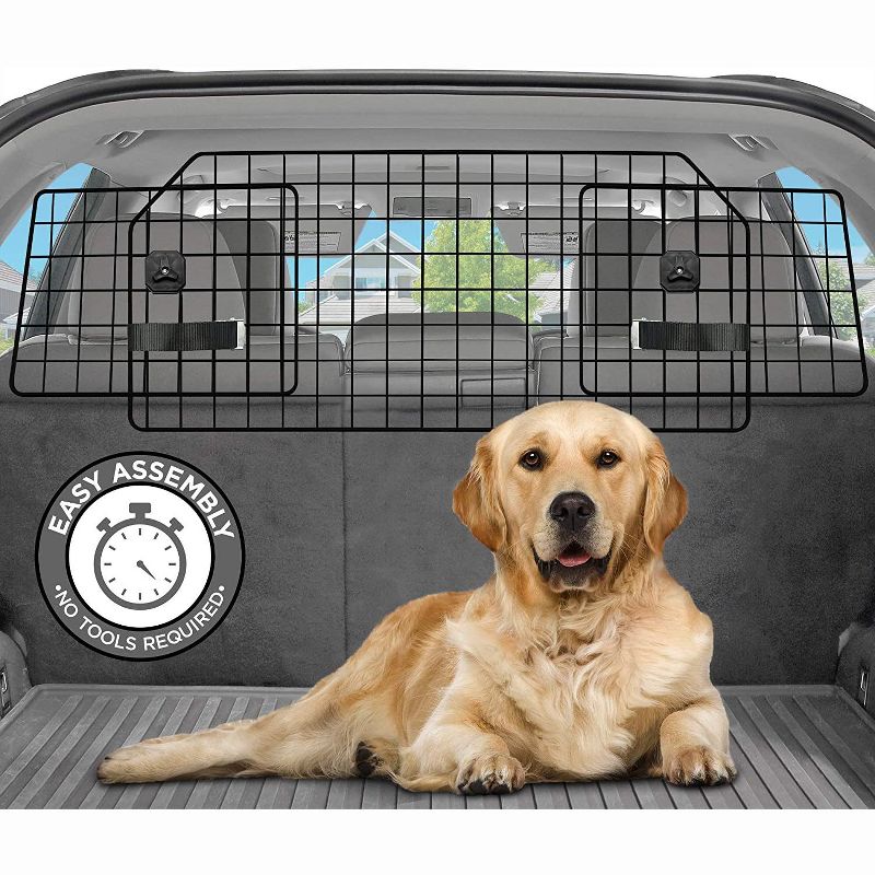 Pawple Dog Barrier for SUV's, Cars & Vehicles, Heavy-Duty - Adjustable Pet Barrier, Universal Fit