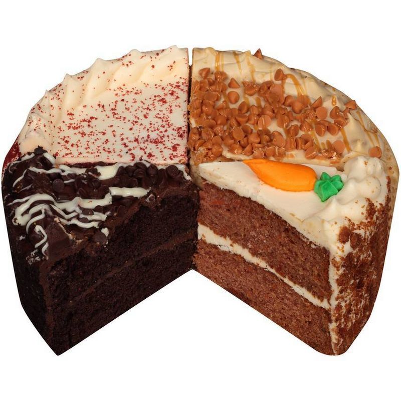 8" Double Layer Variety Cake - Caramel, Carrot, Chocolate, Red Velvet -  46oz