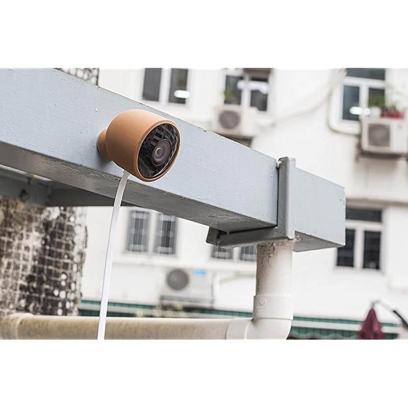 Silicone Skins for Nest Cam Outdoor Security Camera Protect and Camouflage Your Nest Cam Outdoor with These UV Light and Weather Resistant Silicone Skins 1 Pack Brown