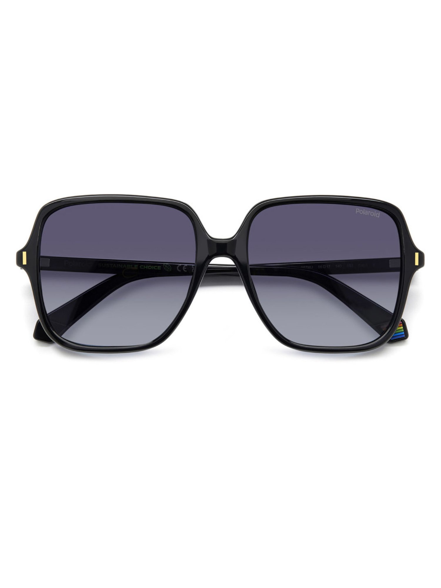 Polaroid Grey Round UV Protection Sunglasses for Women