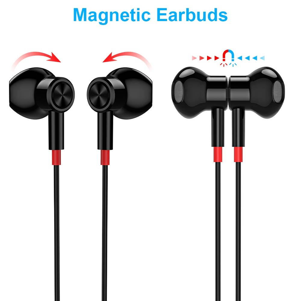 B C Headphone Magnetic, Noise Cancelling Type C Earphones Wired Earbud & in Ear Headphones with Mic Stereo Bass Earbuds Compatible with Samsung Note 20 Ultra Pixel 4 3 XL OnePlus 8T 8 7 Pro