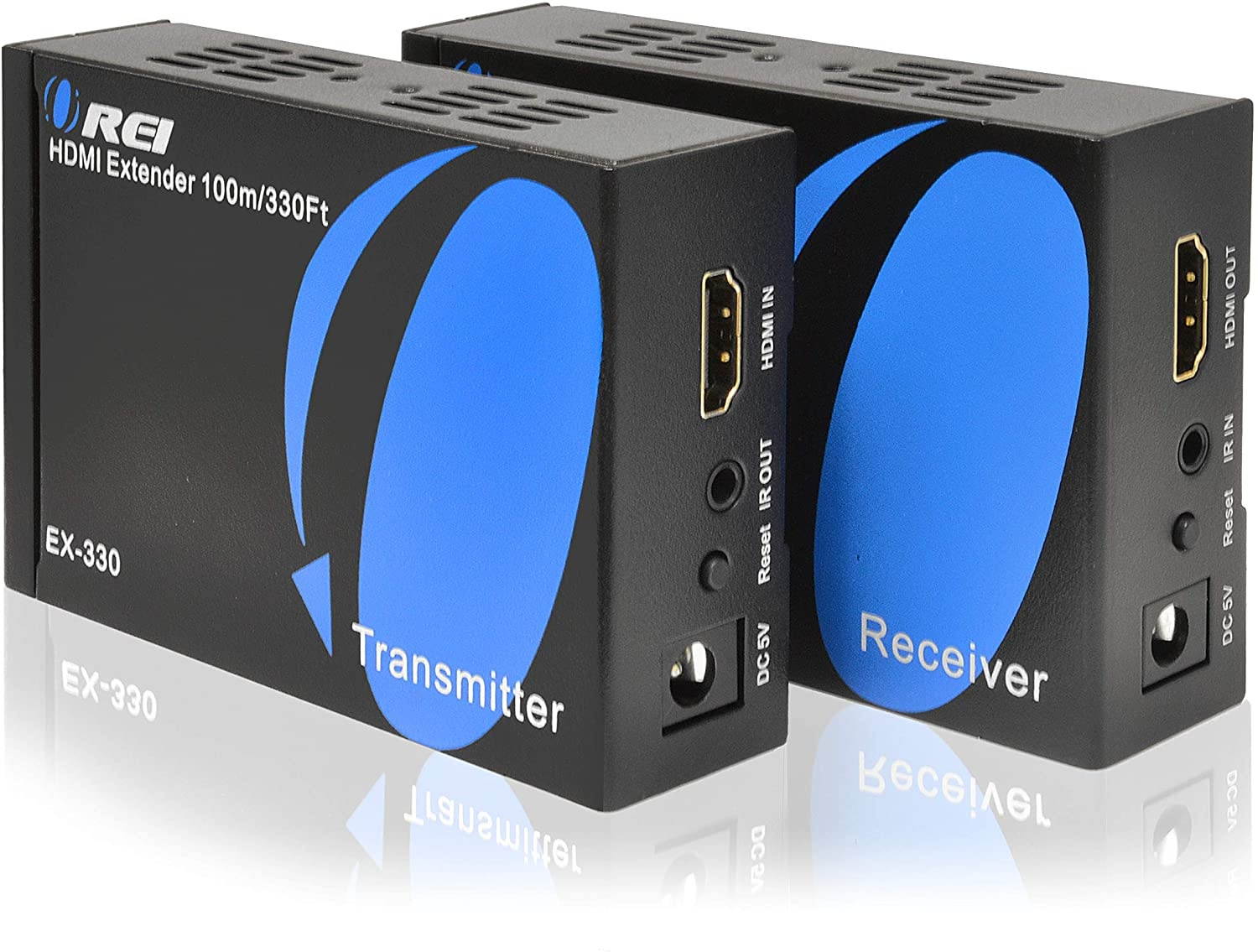 HDMI Extender Balun by Orei Upto 330 Feet 1080p Signal Over Single CAT5e/CAT6 Ethernet Cable, Deep Color & 164-Feet HDMI Extender Over Single CAT5e/CAT6 up to 1080p, Full HD, Loop Out Option