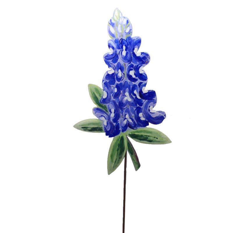 Home & Garden 32.0" Texas Bluebonnet Stake Wildflowers Round Top Collection  -  Decorative Garden Stakes
