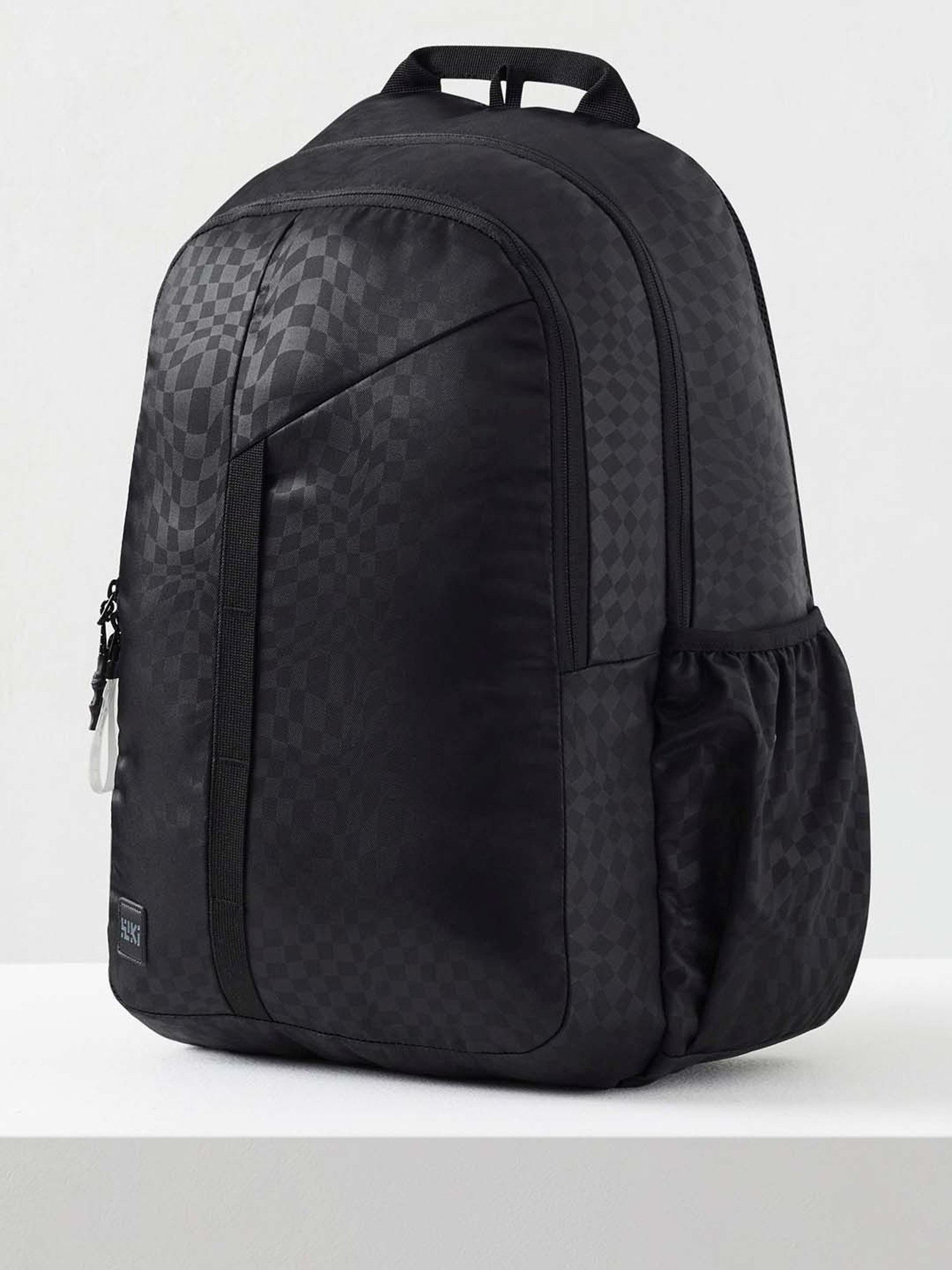 Wiki Back to School 1 Black Polyester Printed Backpack - 30 Ltrs