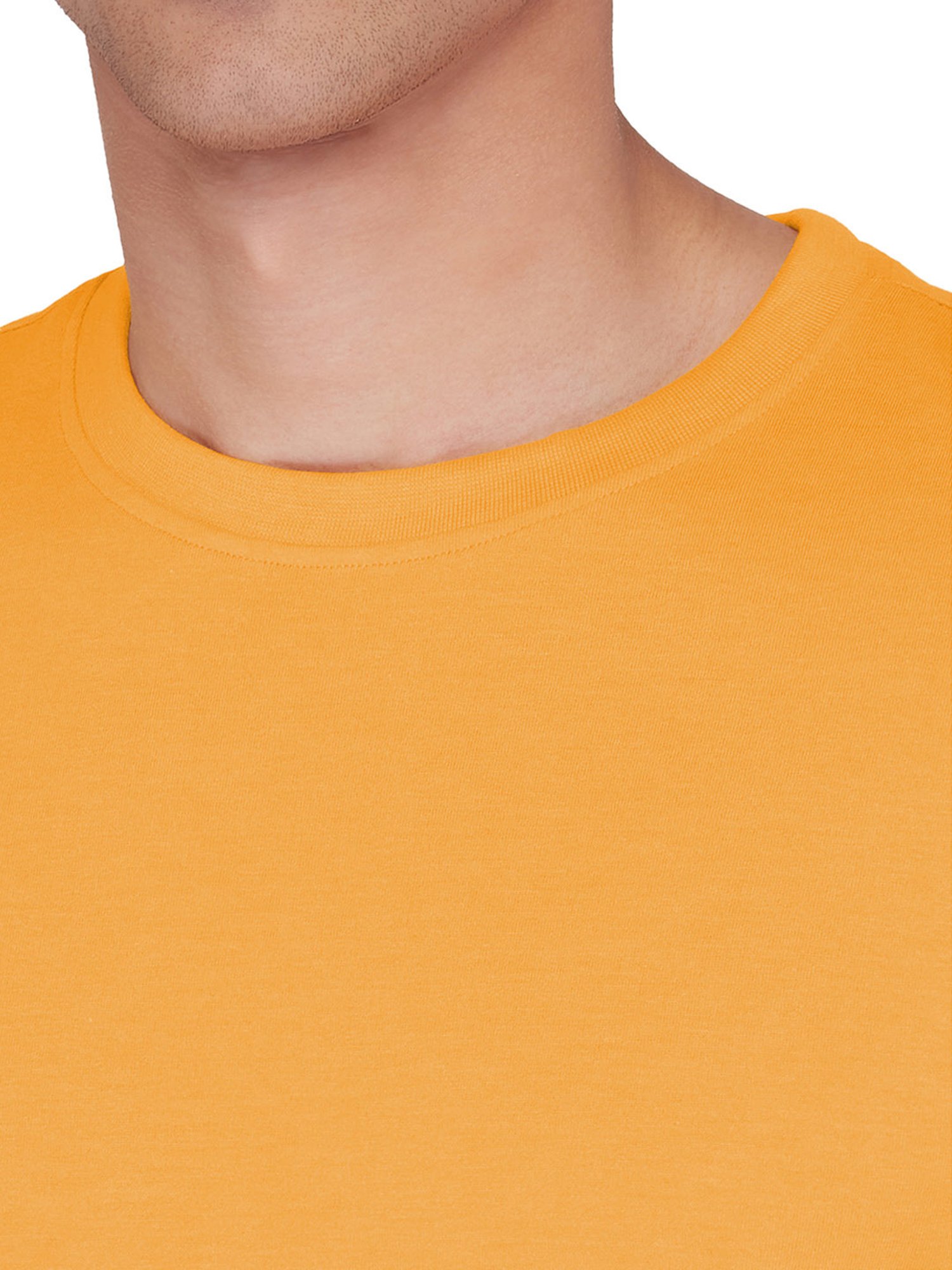 XYXX Orange Round Neck T-Shirt