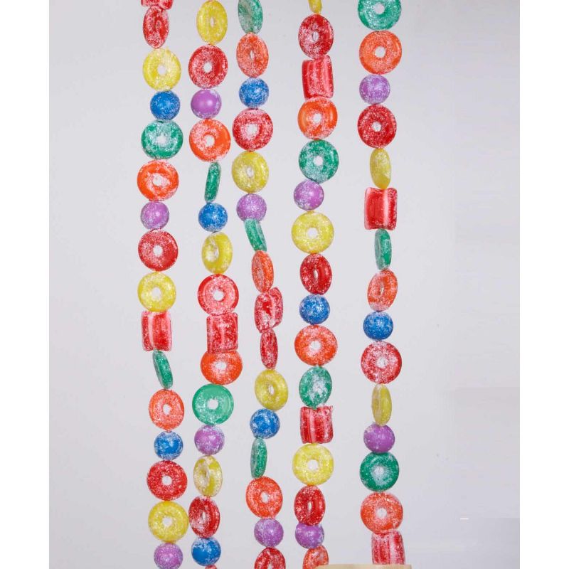 Kurt S. Adler 9' Candy Fantasy Sugar Frosted Life Saver Novelty Christmas Garland