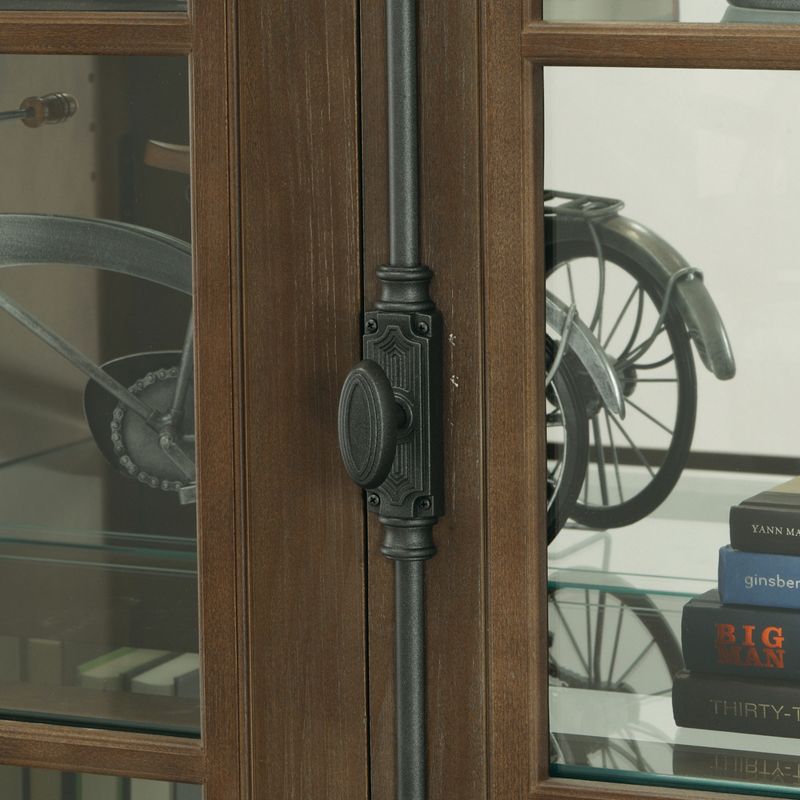 Kolczak Boho Handcrafted Mango Wood 2 Door Cabinet Light Gray - Christopher Knight Home