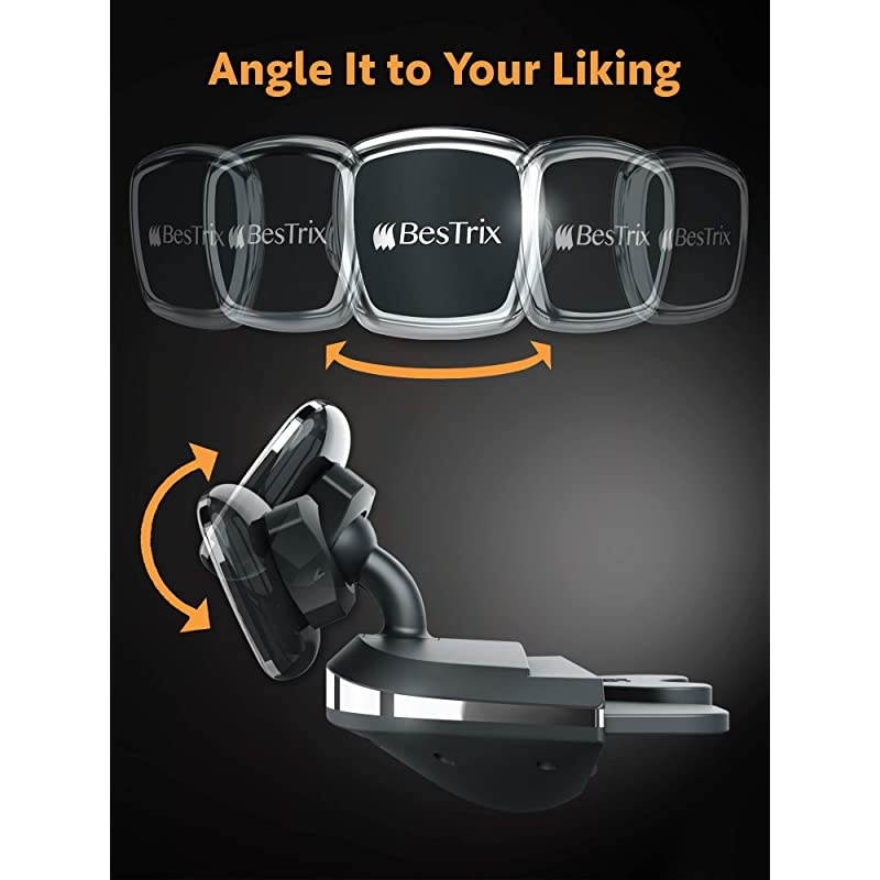 CD Slot Magnetic Smartphone Car Mount Holder compatible with all smartphone up to 6