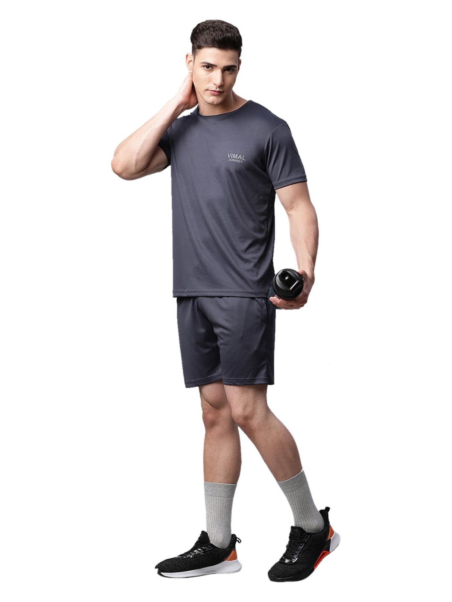 Vimal Jonney Multicolor Slim Fit Shorts - Pack of 3