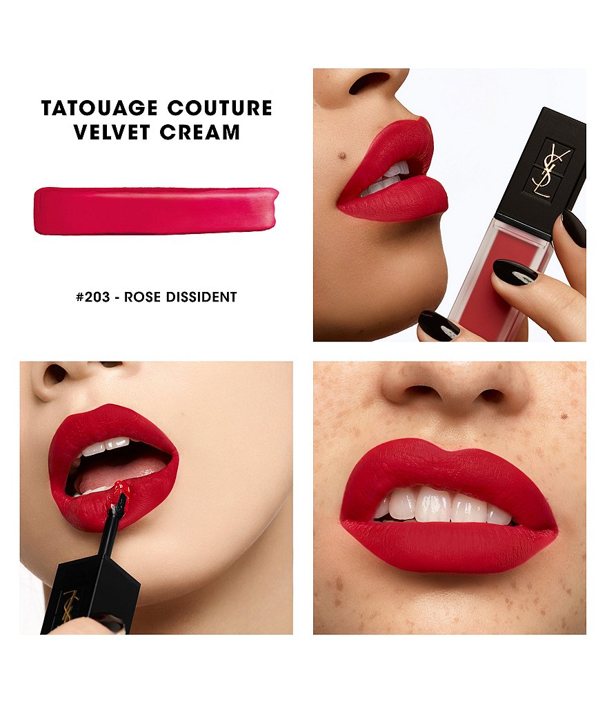 Yves Saint Laurent Beaute Tatouage Couture Velvet Cream Liquid Lipstick