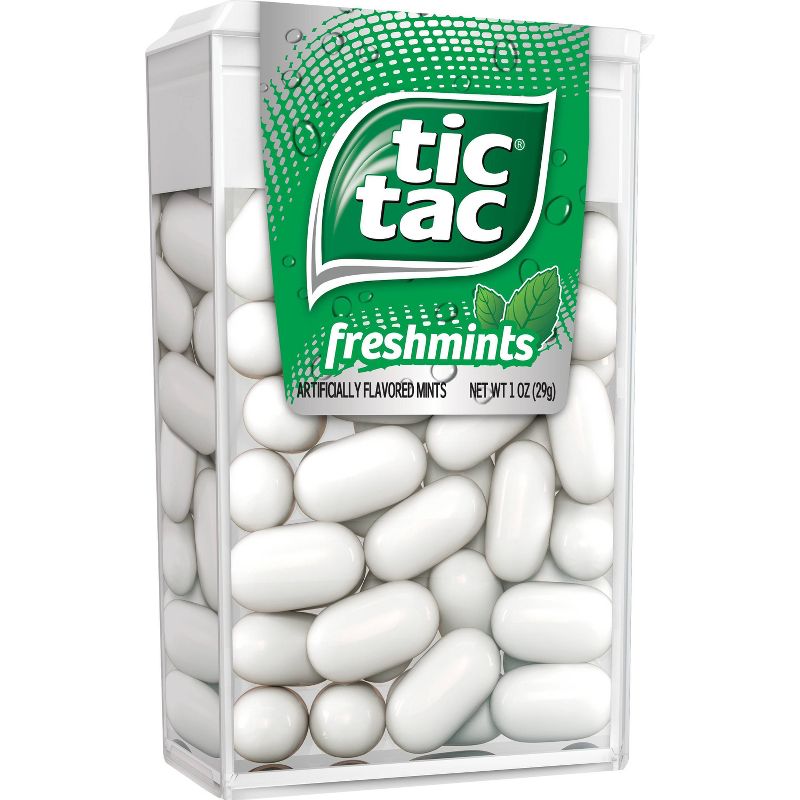 Tic Tac Fresh Breath Mint Candies, Freshmint Singles - 1oz