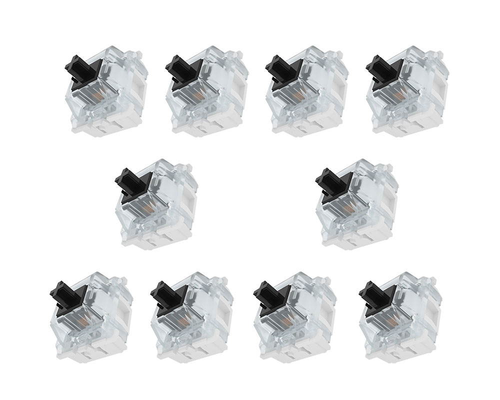 Gateron Mechanical Switch 3 PIN RGB DIY Replaceable Switches for Mechanical Gaming Keyboard (Gateron Mechanical Brown Switch 10 PCS) (Multiple)