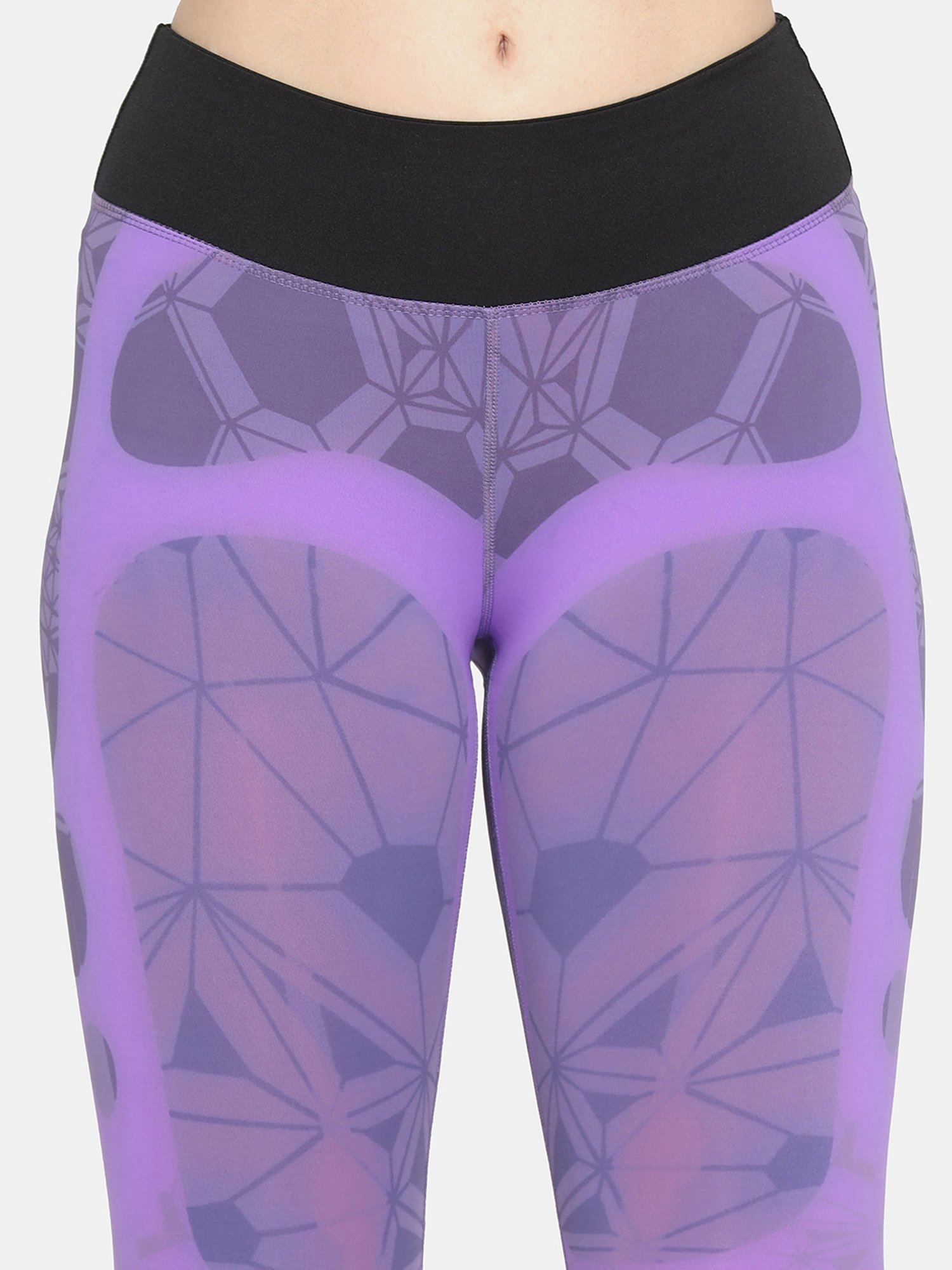 Da Intimo Purple Printed Tights