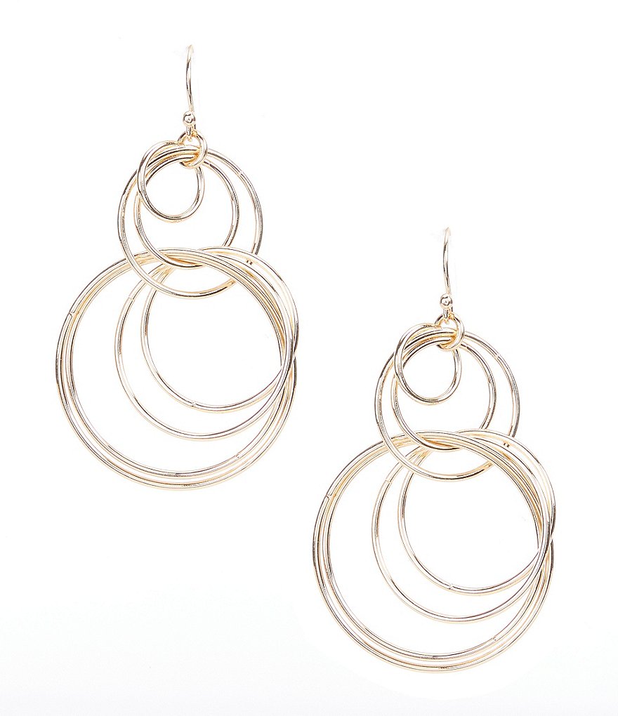 Multi Ring Drop Earrings