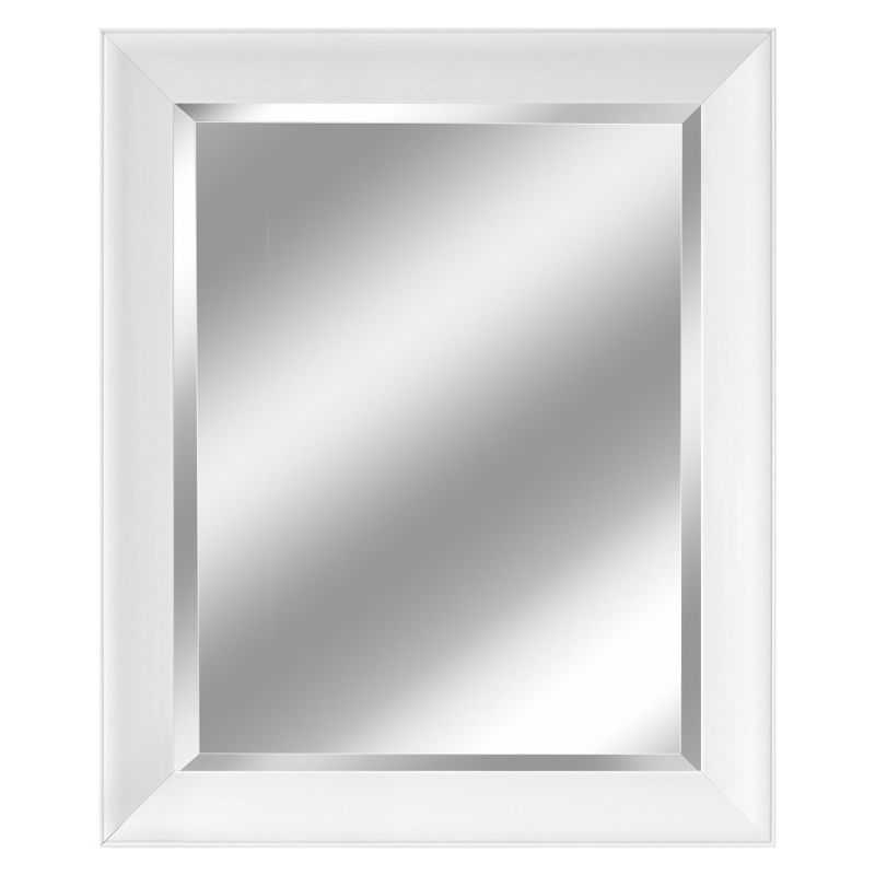28" x 34" Artic Matte White Mirror - Head West