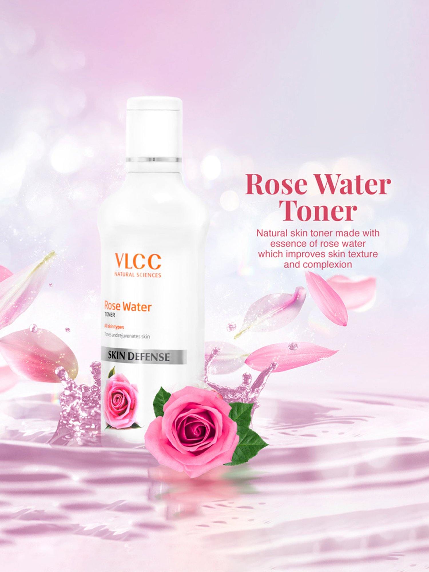 VLCC Rose Water and Mud Face Pack Combo
