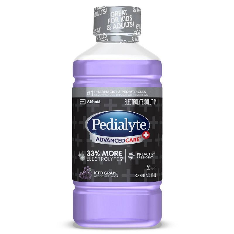 Pedialyte AdvancedCare Plus Electrolyte Solution - Iced Grape - 33.8 fl oz