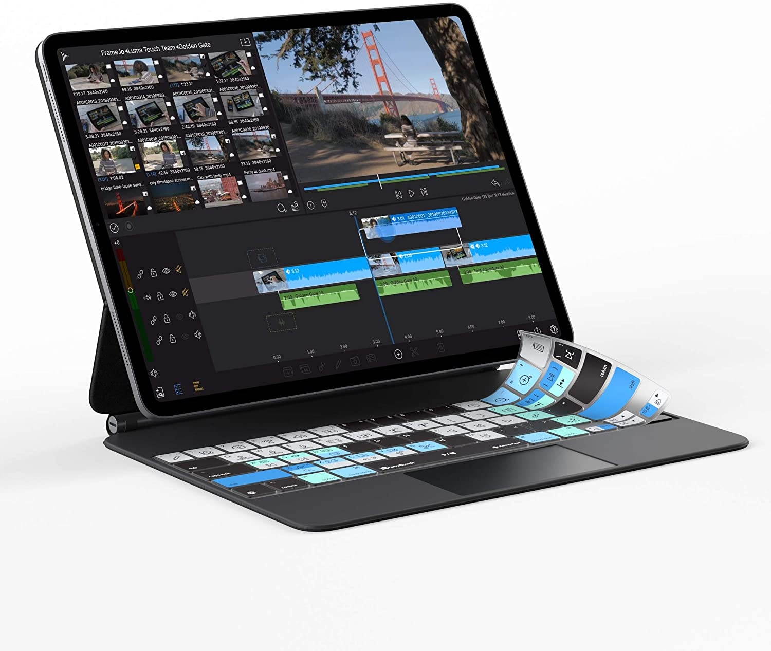 LumaFusion Keyboard Cover for iPad Pro 12" Magic Keyboard Cover | US Version | Does not fit Smart Keyboard