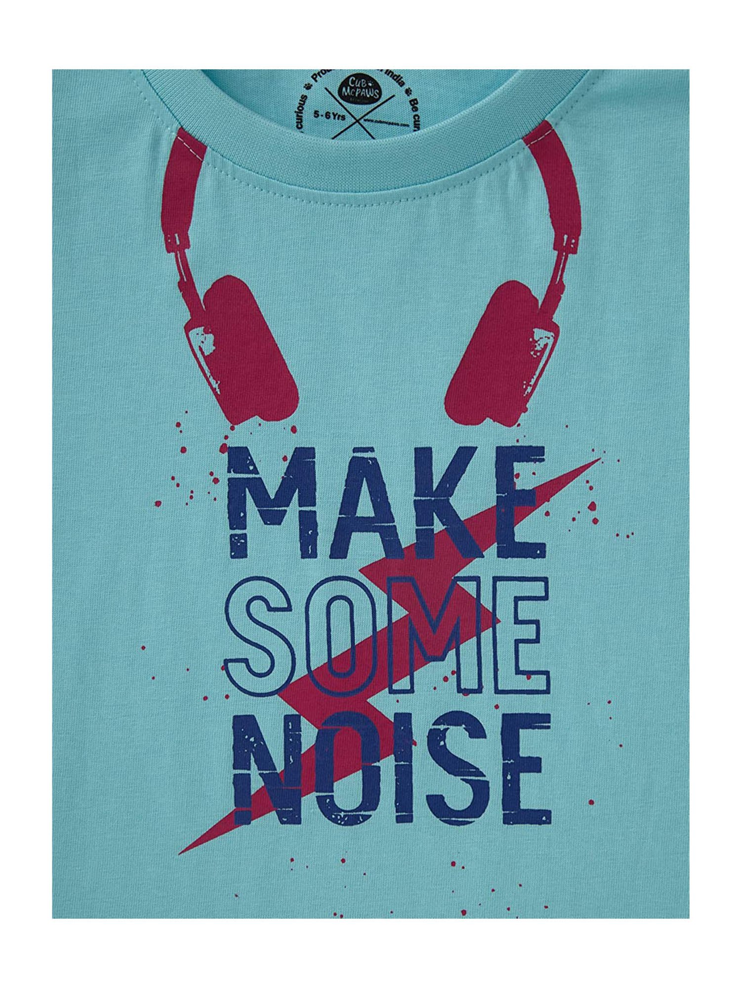 Cub McPaws Kids Blue Printed  Top