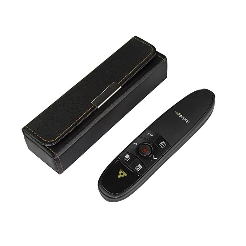 com Wireless Presentation Remote with Red Laser Pointer 90 ft PowerPoint Presentation Clicker for Mac Windows PRESREMOTE