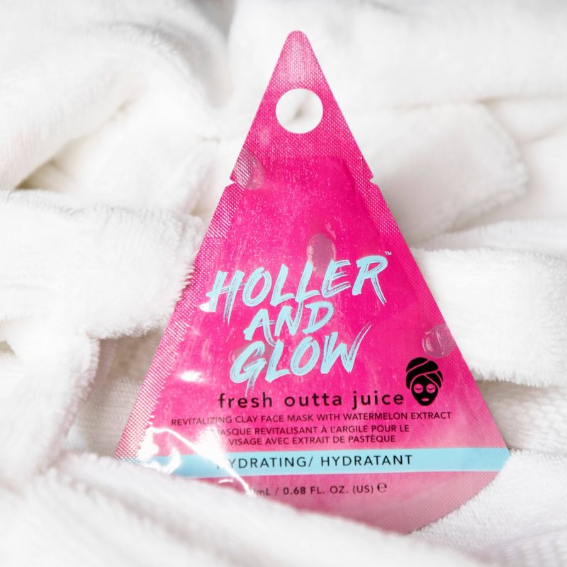 Holler and Glow Fresh Outta Juice Watermelon Clay Face Mask - 0.68oz