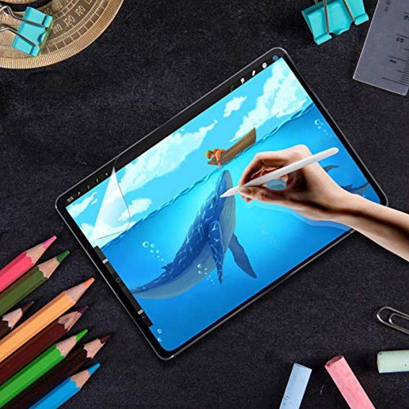 Jelly Comb Screen Protector for iPad Pro 12.9" 2020 (4th. Gen) & iPad Pro 12.9" 2018 (3rd. Gen.), Anti-Glare, Work with Face ID and Stylus Pen