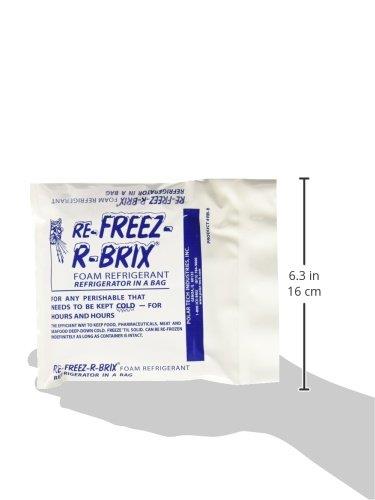 Shipping Supply Re-Freez-R-Brix Cold Bricks, 4 1/2" x 4" x 3/4" (RB8)