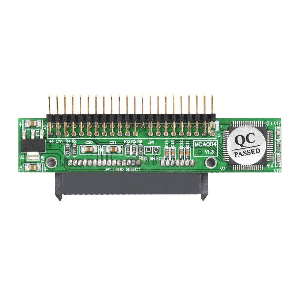 Laptop SATA to IDE Adapter, Convert 2.5 Inch Serial ATA HDD Hard Disk Drive or SSD to 44 Pin Male PATA Port, Parallel Type