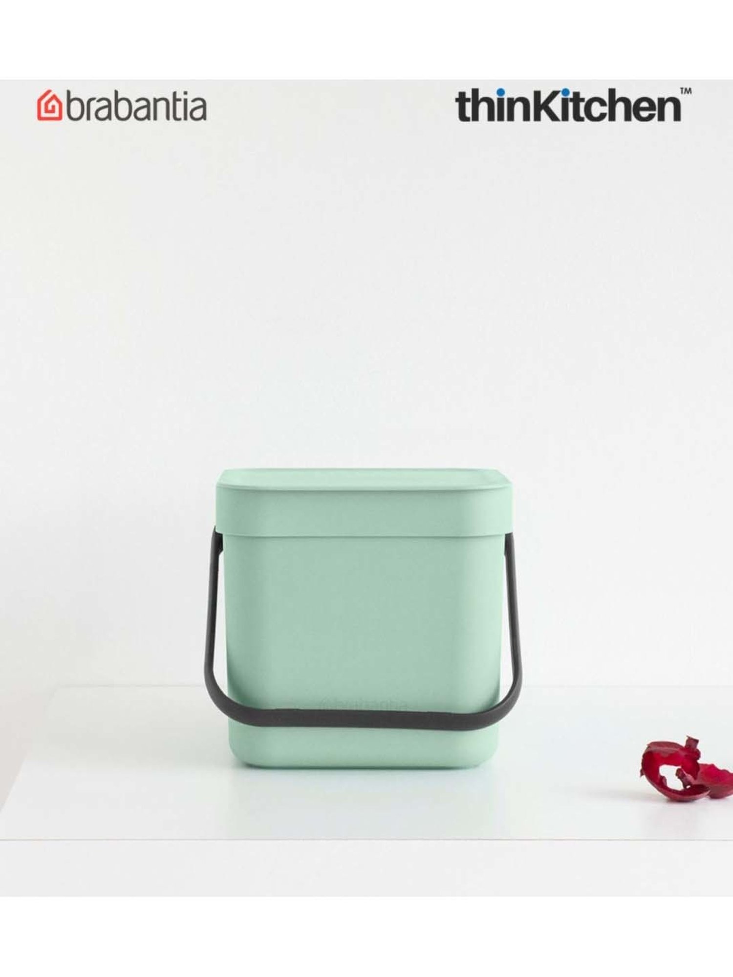 Brabantia Green Plastic Sort & Go Waste Bin (3 L)