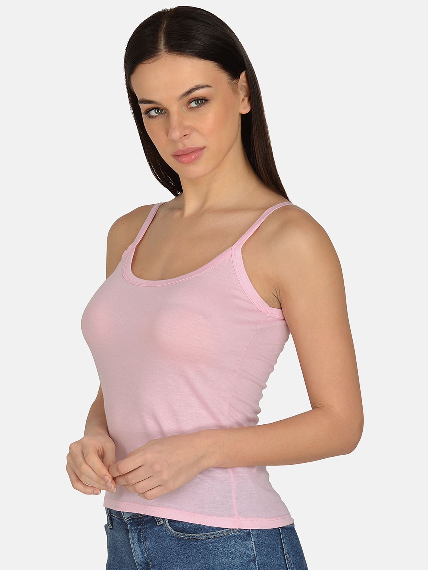 Mod & Shy Pink Cotton Camisole
