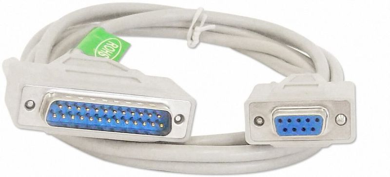 Your Cable Store 6 Foot DB9 Female / DB25 Male Serial Port Cable RS232