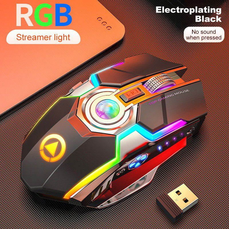 A5 Wireless Mouse, Rechargeable Game, RGB Light-emitting Mute, Silent Computer Accessories, Lithium Battery 500 MAh