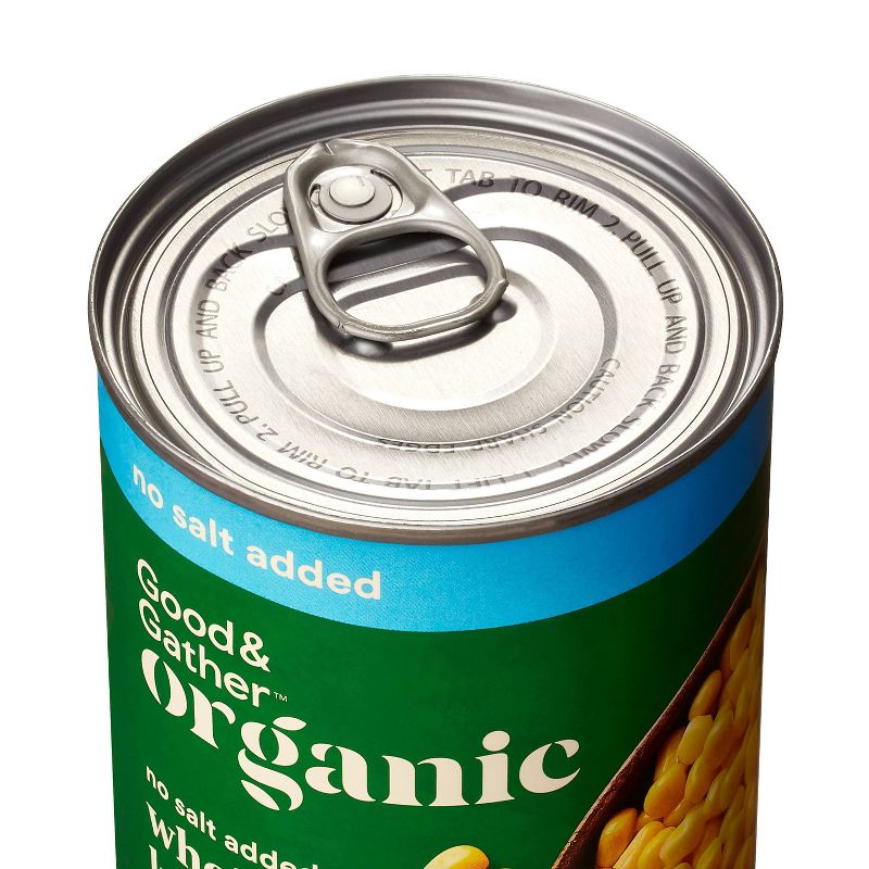 Organic No Salt Added Whole Kernel Corn - 15oz - Good & Gather™