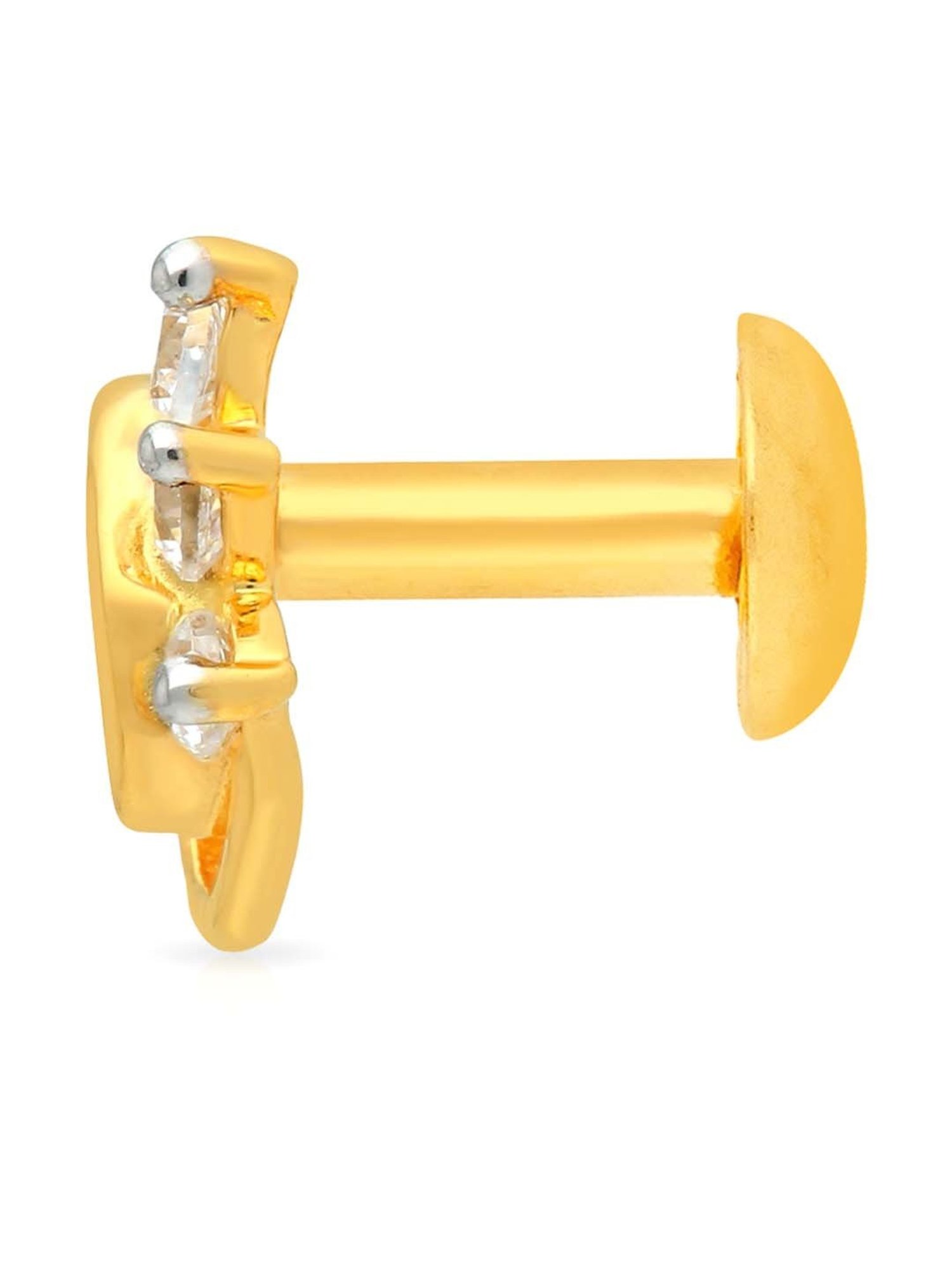 Malabar Gold and Diamonds 22k Gold Nosepin for Women